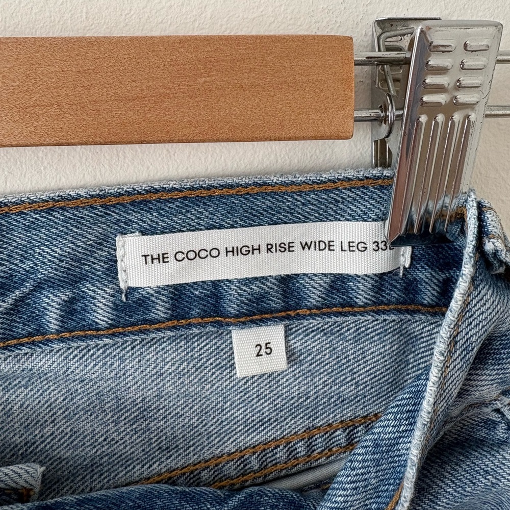 Denim Forum Coco Light Blue Wide Leg Jeans - Picture 5 of 13